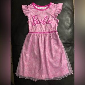 Barbie Glittery Pink Casual Dress